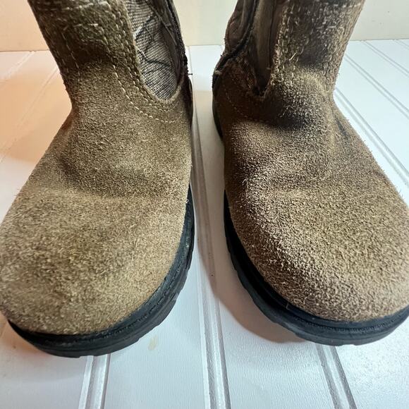 Game Winner Leather Outdoor Woodland Girl's Side Zippered Boots Shoes Size 13B - Picture 4 of 14